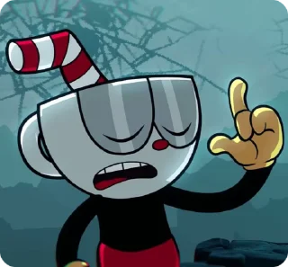🌟 emoji Cuphead [Indie Cross] @SubSticks @fStikBot Telegram sticker 10 of 75