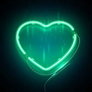 💡 emoji My heart for you 💚 Telegram sticker 15 of 21