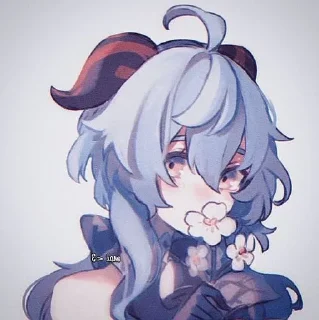 ☁️ emoji 𖹭-𝐆𝐚𝐧𝐲𝐮-𖹭 [ @Viliris ] Telegram sticker 15 of 120