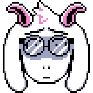 😢 emoji Light Ralsei Pack (part 2/2) Telegram sticker 21 of 107