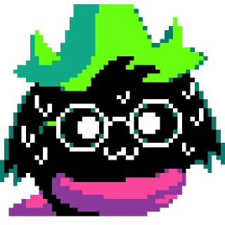 😅 emoji Dark Ralsei Pack (part 2/2) Telegram sticker 14 of 68