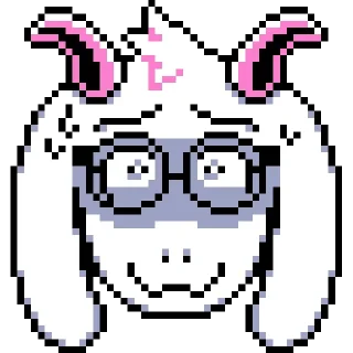 🫢 emoji Light Ralsei Pack (part 2/2) Telegram sticker 22 of 107