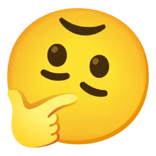 🤔 emoji emojis by @hamby619 Telegram sticker 19 of 120