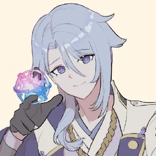 🧊 emoji Аято май беловд💋 Telegram sticker 16 of 101