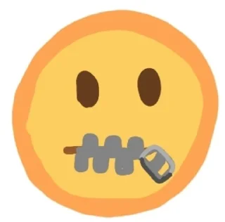 🤐 emoji cursed emoji✨ | by @imalegenddd Telegram sticker 5 of 15
