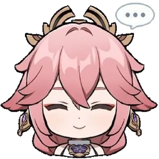 🦊 emoji 🦊 Yae Miko 🦊 Telegram sticker 23 of 26