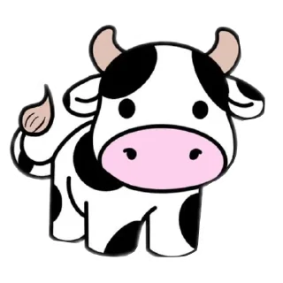 🐮 emoji корови вайб @solnataa Telegram sticker 8 of 11