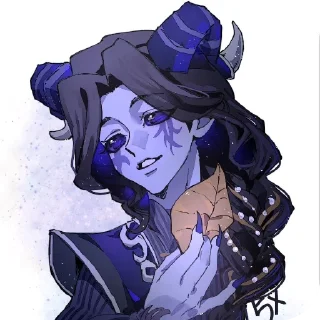 🟣 emoji Wish you sweet dreams ~ Azrael Telegram sticker 24 of 120