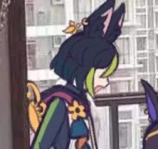 😄 emoji Tighnari 💚 Telegram sticker 15 of 61