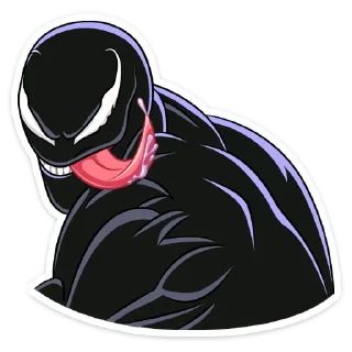 😏 emoji Веном :: @stickroom Telegram sticker 15 of 36
