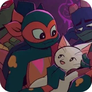 😻 emoji Микеланджело🧡 Telegram sticker 11 of 50