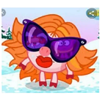 😎 emoji Смешарики ван лав Telegram sticker 2 of 35