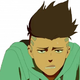 😒 emoji Cyberpunk: Edgerunners/ @Akunostickers Telegram sticker 7 of 77