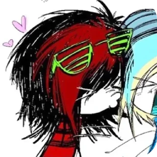 💋 emoji emo/scenecorekid Telegram sticker 9 of 59