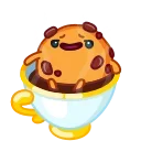 ☕️ emoji Cookie and Milky Telegram sticker 15 of 21