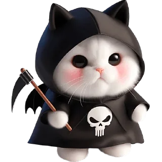 😒 emoji Мрачный котик @Nyasticks Telegram sticker 19 of 42
