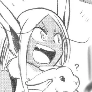 🐇 emoji Mirko & Hawks BNHA Telegram sticker 15 of 64