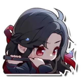 🪈 emoji wangxian 🤍 Telegram sticker 6 of 6