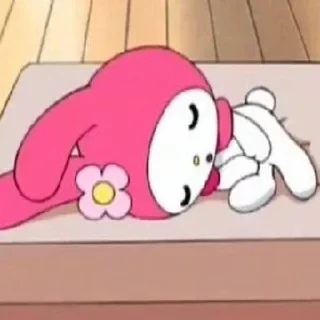 😴 emoji my melody Telegram sticker 6 of 18