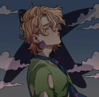 😪 emoji Джоджо Telegram sticker 17 of 34