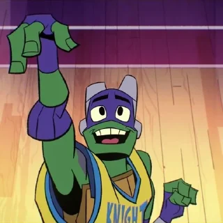 🏀 emoji Донни ;: Эволюция Черепашек-ни Telegram sticker 22 of 69