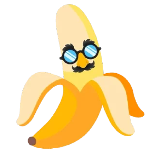 🥸 emoji Banana Telegram sticker 17 of 30