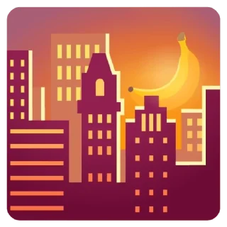 🌇 emoji Banana Telegram sticker 15 of 30