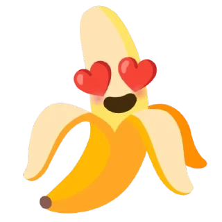 😍 emoji Banana Telegram sticker 20 of 30