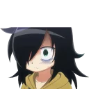 😒 emoji WataMote Telegram sticker 17 of 27