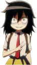 ✌️ emoji WataMote Telegram sticker 13 of 27