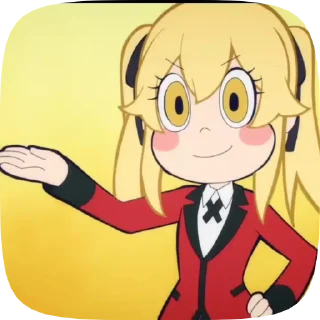 🌟 emoji kakegurui twin Telegram sticker 8 of 9