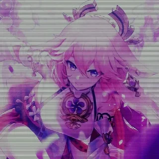 💮 emoji 八重神子|𝐘𝐚𝐞 𝐌𝐢𝐤𝐨 Telegram sticker 8 of 100