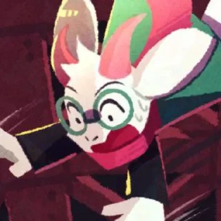 ⚪ emoji Ralsei-->@info_ush-->@Undertale_sweet_home Telegram sticker 7 of 85