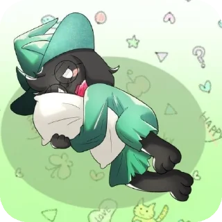 😔 emoji Ralsei Telegram sticker 20 of 35