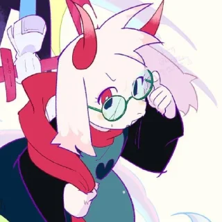 ⚪ emoji Ralsei-->@info_ush-->@Undertale_sweet_home Telegram sticker 1 of 85