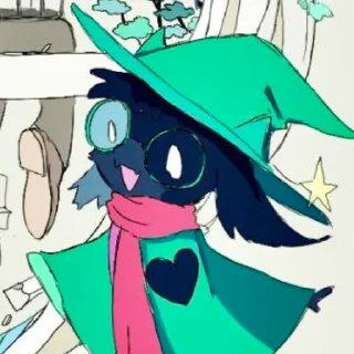 ⚪ emoji Ralsei-->@info_ush-->@Undertale_sweet_home Telegram sticker 3 of 85
