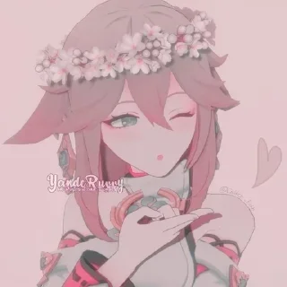 🌟 emoji ♡ яэ мико ♡ Telegram sticker 8 of 20