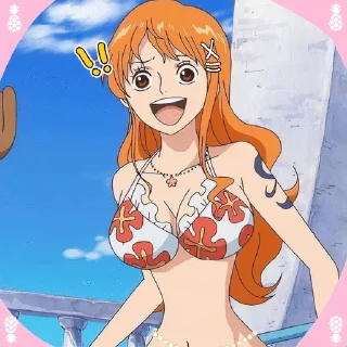 ‼️ emoji Nami the woman that you are Telegram sticker 11 of 12