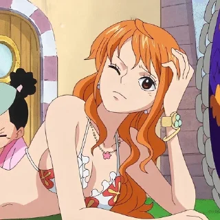 🤨 emoji Nami the woman that you are Telegram sticker 12 of 12
