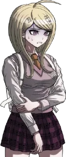 😰 emoji Kaede Akamatsu Telegram sticker 16 of 50