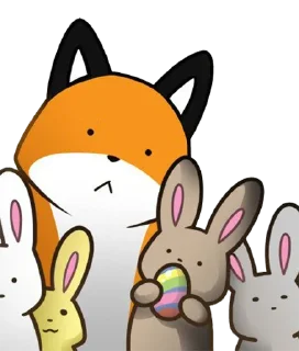 🙁 emoji Stupid Fox by @Juliette_stickers Telegram sticker 16 of 77