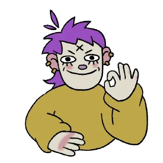 👌 emoji possum-chan Telegram sticker 24 of 32