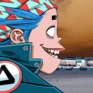 😁 emoji Gorillaz @this_is_sticker_party Telegram sticker 18 of 41