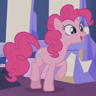 😊 emoji Pinkie Pie Animated Telegram sticker 9 of 64