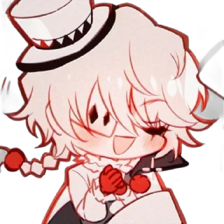 🌟 emoji Чиби Гоголь! ~ @bsd_universe Telegram sticker 8 of 9