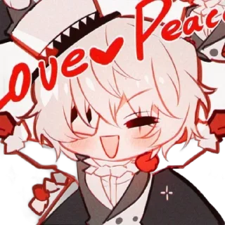 🌟 emoji Чиби Гоголь! ~ @bsd_universe Telegram sticker 9 of 9