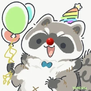 🦝 emoji ♡Енотка♡ Telegram sticker 20 of 46