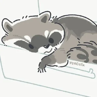 🦝 emoji ♡Енотка♡ Telegram sticker 18 of 46