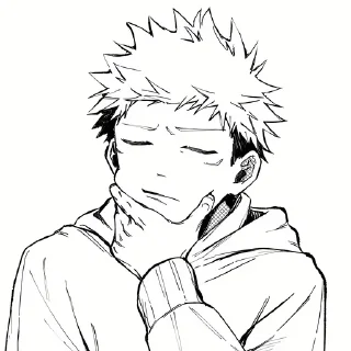 🤔 emoji Юдзи Итадори|JJK. От Фурдо😘 Telegram sticker 6 of 120