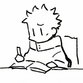 🤔 emoji Юдзи Итадори|JJK. От Фурдо😘 Telegram sticker 7 of 120